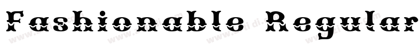 Fashionable Regular字体转换